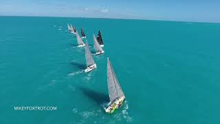 J111 Drone video  Key West Race Week 2017 [upl. by Bernadette]