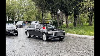 Chinese President Xi Jinping motorcade in Paris  may 2024 [upl. by Arrim]