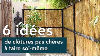 6 idées de clôture pas chère à faire soimême [upl. by Ytsirt297]