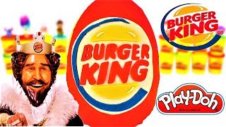 Huevo Sorpresa Gigante De Burguer King de Plastilina Play Doh en Español DiverKing Burguer King [upl. by Fagan]