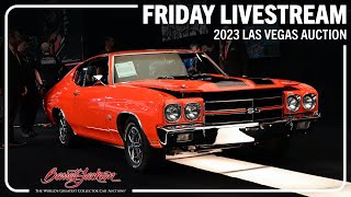 2023 LAS VEGAS BARRETTJACKSON quotAll the cars all the timequot LIVESTREAM  Friday June 23 2023 [upl. by Tammara]