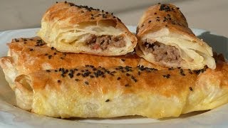 Kıymalı Rulo Börek Tarifi  Börek Nasıl Yapılır  Yufka Börek Tarifi [upl. by Nawad737]