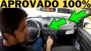 EXAME PRÁTICO GRAVADO DENTRO DO CARRO PASSOU DE PRIMEIRA SEM PERDER PONTO detran doutorvolante [upl. by Ulric11]