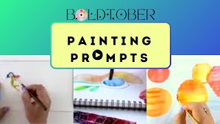 FINALE Painting Prompts for Week 5 of Boldtober watercolor boldified inktober [upl. by Romie682]