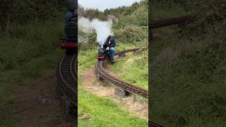 Miniature Train runs out of Steam 🚂💨 miniaturerailway modelengineering modelengineer [upl. by Ardnajela420]