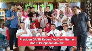 Presiden Jokowi Pulang Kampung Ketum GANN Raden Ayu Dewi Gumay Hadiri Pelepasan [upl. by Aisile511]