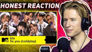 HONEST REACTION to BTS Performs Fix You Coldplay Cover  MTV Unplugged Presents BTS [upl. by Trevor]