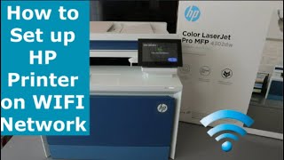 How to Set up HP Printer on WIFI Network [upl. by Gabey]