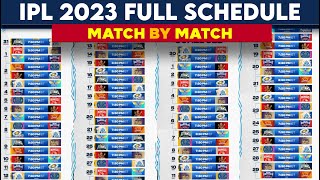 IPL 2023  IPL 2023 Schedule  IPL 2023 All Matches  IPL Full Time Table 2023  IPL 2023 Venues [upl. by Eisiam]