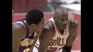 Michael Jordan vs Kobe Bryant 1997  Bulls vs Lakers  December 17 1997 Points Jordan 36 Kobe 33 [upl. by Shara186]