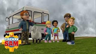 Fireman Sam Official Trevors Bus On The Crumbling Cliff [upl. by Marnia]