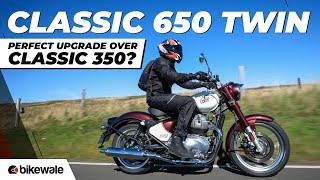 Royal Enfield Classic 650 Twin Review  Perfect Upgrade Over Classic 350  BikeWale [upl. by Namruht]