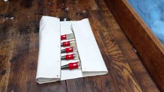 HOW TO MAKE A NOSEW CANVAS TOOL ROLL Quick Cheap and DIY [upl. by Zacharias79]