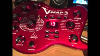 Behringer vamp 3 sound demo  Rock 59SL [upl. by Anib]