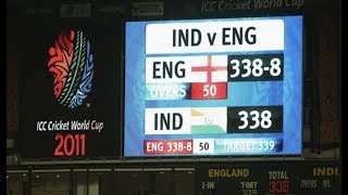 Team India ने 2011 में England के सामने बनाया था 338 रन Match हुआ था Tie [upl. by Neeliak]