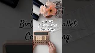 Sept 2024  Biweekly Wallet Cash Stuffing 🤎 [upl. by Atika484]