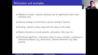 Lecture 8 Introduction to consensus and the de Groot model [upl. by Michaelina398]