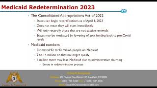 Medicaid Redetermination 2023 [upl. by Fusco]