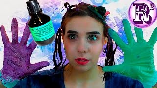 Как покрасить волосы ЯРКО дома✔Фиолетовое Омбре с Зелёнкой✔не Тоника Crazy Ombre HairRola Roys [upl. by Pearl]