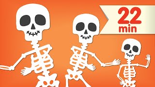 The Skeleton Dance  More  Dance Songs for Kids  Super Simple Songs [upl. by Aernda]