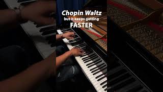 Chopin Waltz in Csharp minor Op64 No2 but it keeps getting faster chopin piano classicalmusic [upl. by Releyks]