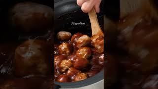 3 Ingredient  Grape Jelly Meatballs [upl. by Eittod185]