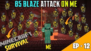 😱NETHER SURVIVAL AGAINST 85 BLAZE ROD In Survival  Teddy Gaming  Episode 12 [upl. by Stephens]