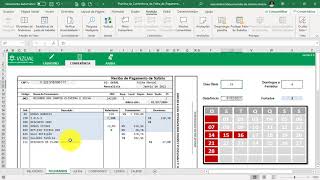 Planilha de Conferência da Folha de Pagamento [upl. by Llacam454]