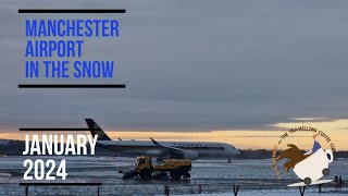 Manchester Airport In The Snow [upl. by Neros800]