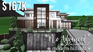 No Advanced Placement Modern Hillside  Roblox Bloxburg  GamingwithV [upl. by Necyla]