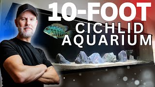 10FOOT American Cichlid Tank Setup  Custom Aquariums [upl. by Oleic]