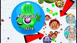 Agario Solo Biggest Fish Epic Take Over Pro Dominating Agario Mobile Gameplay [upl. by Elladine]