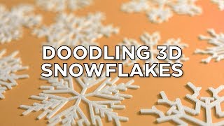 ❄ Doodling 3D Snowflakes with Doodle3D Transform ❄ [upl. by Atenaz]