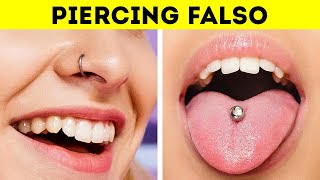 TRUQUES DE BELEZA EFICAZES  TATUAGENS E PIERCINGS FALSOS [upl. by Martinez]