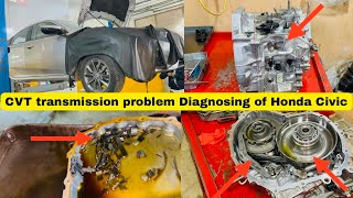 CVT transmission problem Diagnosing of Honda Civic 2017 [upl. by Eilrebmik]