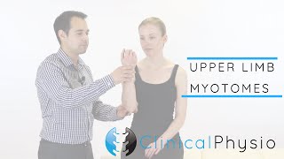 Upper Limb Myotomes  Clinical Physio [upl. by Fae753]