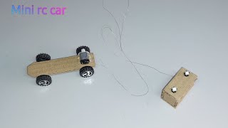 How to make a mini rc car at home  mini rc cardboard car [upl. by Annovahs177]