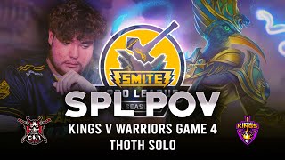 THE MOST INSANE SPL COMEBACK  Kings vs Warriors Game 4 POV [upl. by Akilaz334]