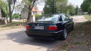 BMW E38 740i Exhaust sound [upl. by Leahcimauhsoj]