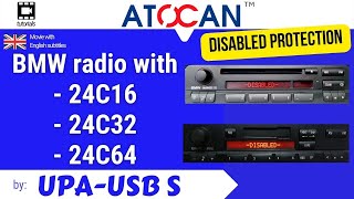 Removal of Disabled protection in BMW radio with 24C16  24C32  24C64 [upl. by Eylhsa]