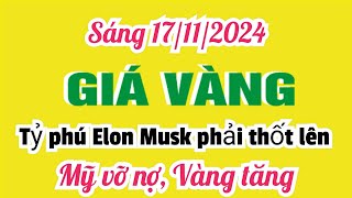 Giá vàng hôm nay 9999 ngày 17 tháng 11 năm 2024 GIÁ VÀNG NHẪN 9999 Bảng giá vàng 24k 18k 14k 10k [upl. by Chemush377]