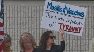 Spokane Public Schools stands ground against maskless protesters [upl. by Melody]