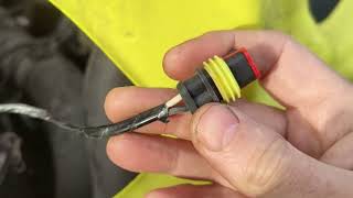 Iveco Daily Camper van conversion part 8 runlock under bonnet wiring  blue lights wigwag [upl. by Firestone]