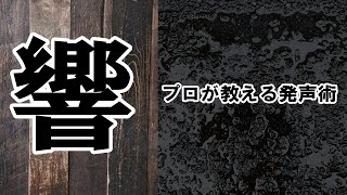 よく『響く声』を手に入れる！元局アナが教える好印象発声法 [upl. by Ardelis]