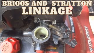 Briggs and Stratton 10T502 Carburetor Linkage [upl. by Ynhoj422]