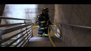 Advancing A Hoseline Up A Stairwell [upl. by Pence]