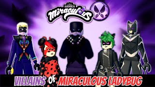 The Villains of Ladybug Roblox Miraculous RP [upl. by Nyllij]