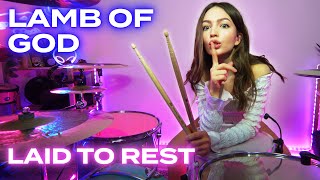 Lamb of God  Laid to Rest  Drum Cover by Kristina Rybalchenko [upl. by Atteuqahs]