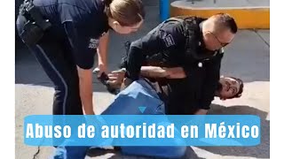 Abuso de autoridad repartidor es sometido injustamente por policías mientras compraba su lonche [upl. by Christoforo]