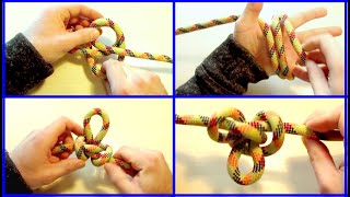 ALPINE BUTTERFLY KNOT  3 methods  How to Tie Alpine Butterfly Loop [upl. by Ahsinan]